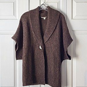 Sweater Brown with Gold Metallic Threads Medium